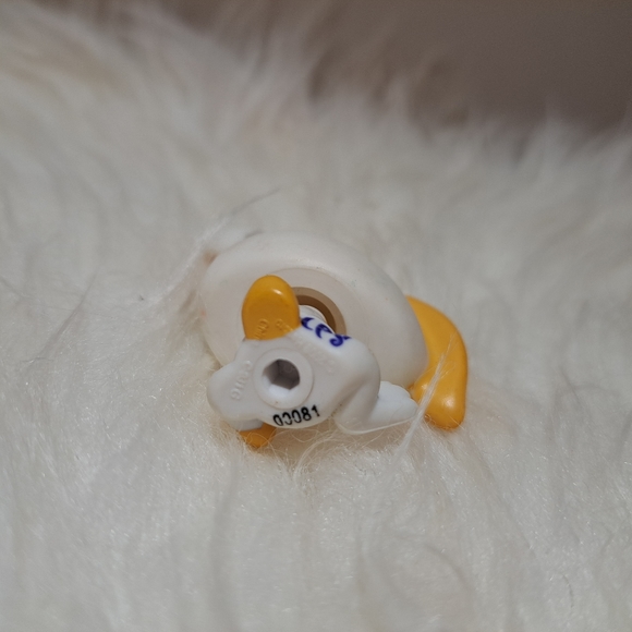 Littlest Pet Shop | #1417 Yellow And White Long Ear Bunny Green Eyes LPS - Picture 7 of 8